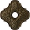 Ekena Millwork Peralta Ceiling Medallion (Fits Canopies up to 4 5/8"), 17 3/4"OD x 3 1/8"ID x 1"P, Brass CM17PEBRS - alternate 1